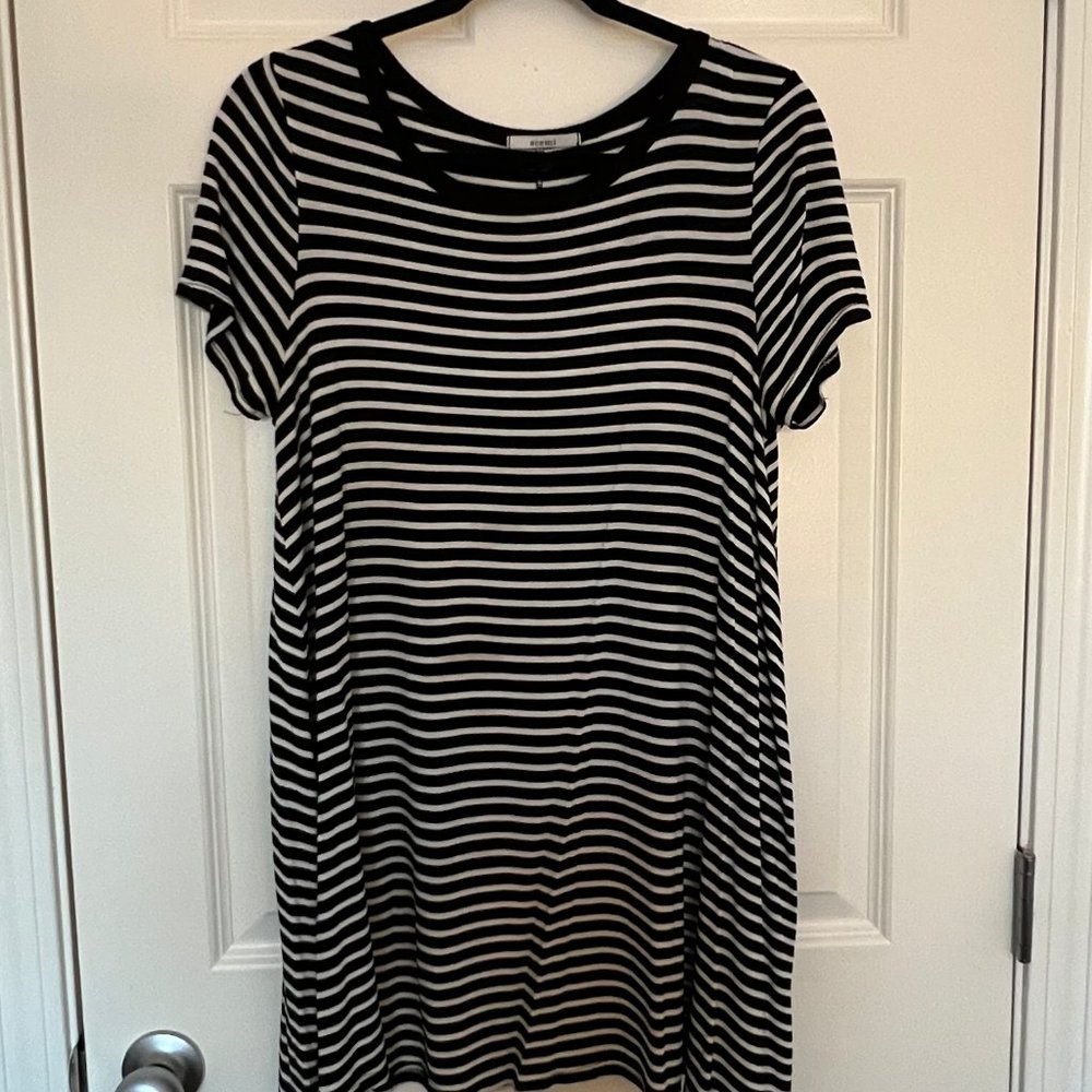 Striped t-shirt dress